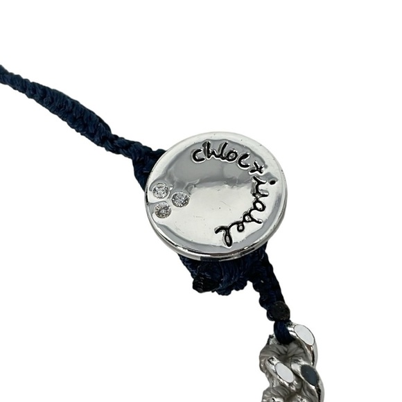 Chloe + Isabel Necklace Women's Silver Blue Beaded Chain - Picture 4 of 6